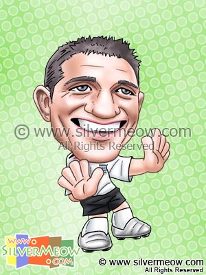 Soccer Player Caricature - Frank Lampard (England)