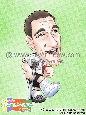 Soccer Player Caricature - John Terry (England)
