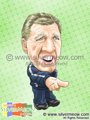 Soccer Player Caricature - Steve McClaren (England)