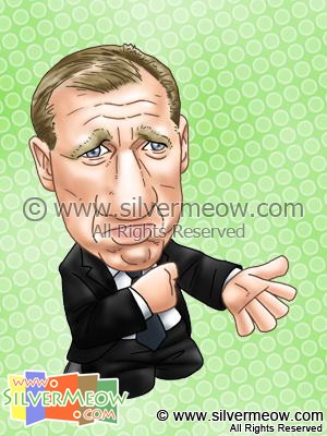 Soccer Player Caricature - Steve McClaren (England)