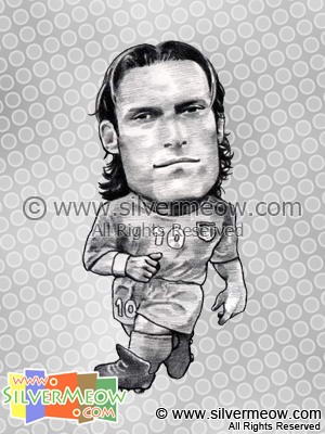 Soccer Player Caricature - Francesco Totti (Italy)
