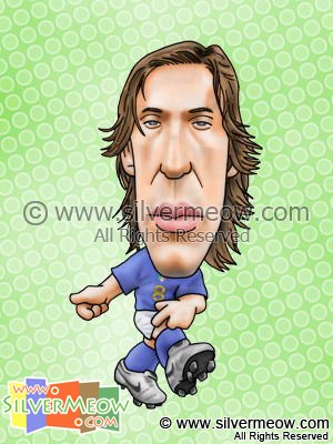 足球球星肖像漫画 - 皮尔洛 (意大利)