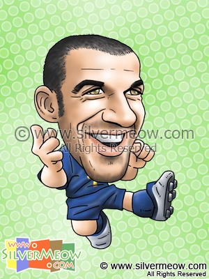 Soccer Player Caricature - Del Piero (Italy)