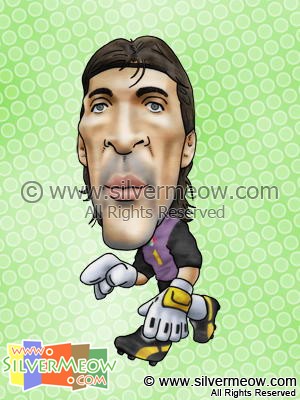 Soccer Player Caricature - Gianluigi Buffon (Italy)