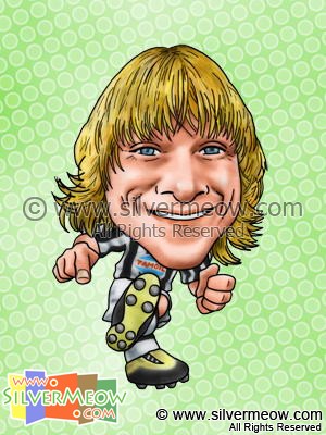 Soccer Player Caricature - Pavel Nedved (Juventus)