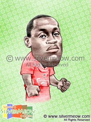 Soccer Player Caricature - Emile Heskey (Liverpool)