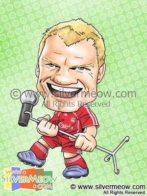 Soccer Player Caricature - John Arne Riise (Liverpool)