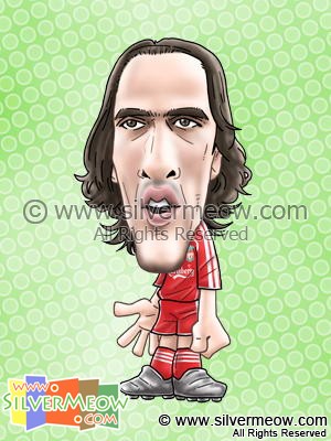 Soccer Player Caricature - Yossi Benayoun (Liverpool)