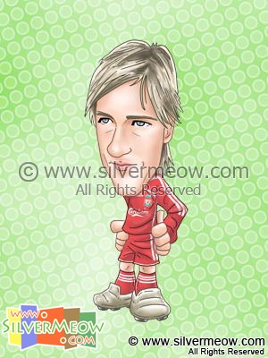 足球球星肖像漫畫 - 費蘭度托利斯 (利物浦)