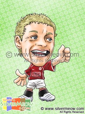 Soccer Player Caricature - Ole Gunnar Solskjaer (Manchester United)