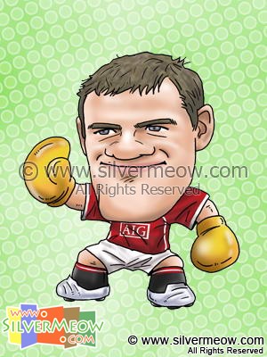 Soccer Player Caricature - Wayne Rooney (Manchester United)