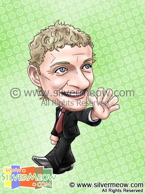 Soccer Player Caricature - Ole Gunnar Solskjaer (Manchester United)
