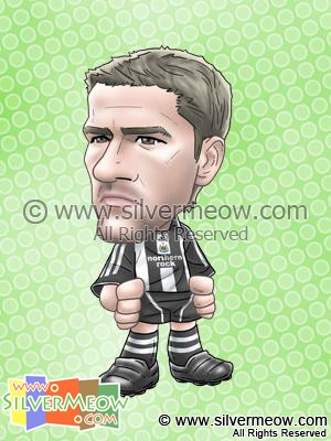 Soccer Player Caricature - Michael Owen (Newcastle)