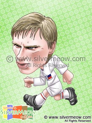 足球球星肖像漫画 - 阿尔沙文 (俄罗斯)