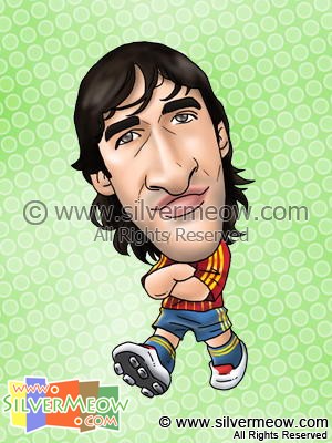 足球球星肖像漫画 - 鲁尔 (西班牙)