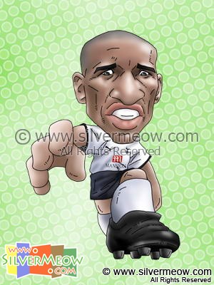 Soccer Player Caricature - Jermain Defoe (Tottenham)