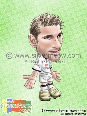 Soccer Player Caricature - David Bentley (Tottenham)