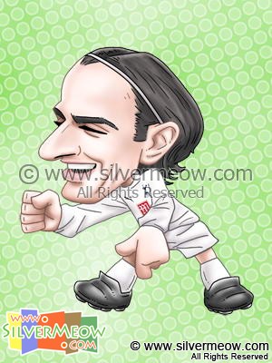 Soccer Player Caricature - Dimitar Berbatov (Tottenham)