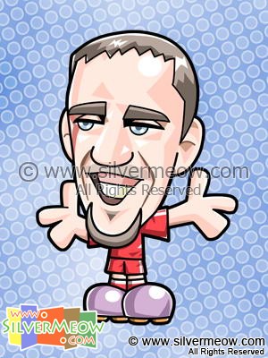 Soccer Toon - Franck Ribery (Bayern Munich)