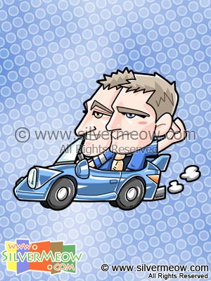 Soccer Toon - John Terry and Frank Lampard (Chelsea)