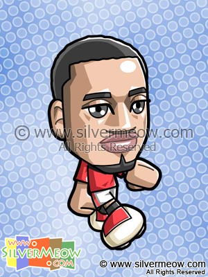 Soccer Toon - Patrice Evra (Manchester United)