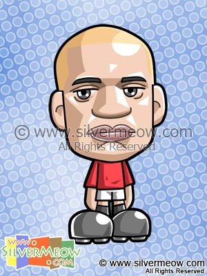 Soccer Toon - Wes Brown (Manchester United)